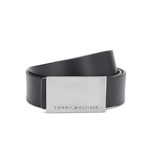 tommy hilfiger willamette leather casual belt for men m 90cm, black