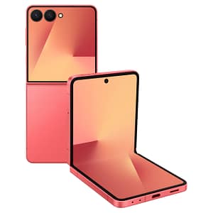samsung galaxy z flip7 5g smartphone with galaxy ai (coralred, 12gb ram, 256gb storage), ultra sleek design with 50mp high resolution camera, exynos 2500, google gemini
