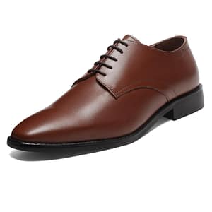 louis stitch formal shoes for men | italian leather handmade derby lace up | premium formal shoes | russet tan | rxpl | uk6