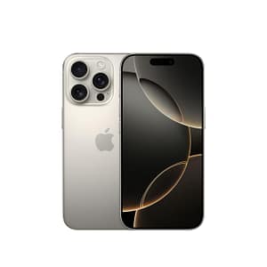 iphone 16 pro 512 gb: 5g mobile phone with camera control, 4k 120 fps dolby vision and a huge leap in battery life. works with airpods; natural titanium