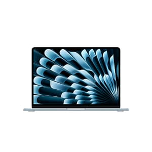 apple 2025 macbook air (13 inch, apple m4 chip with 10 core cpu and 8 core gpu, 16gb unified memory, 256gb) sky blue