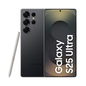 samsung galaxy s25 ultra 5g ai smartphone (titanium black, 12gb ram, 512gb storage), 200mp camera, s pen included, long battery life